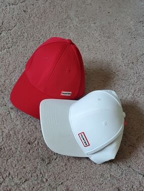 Hunter Kids Baseball Cap - Red and White